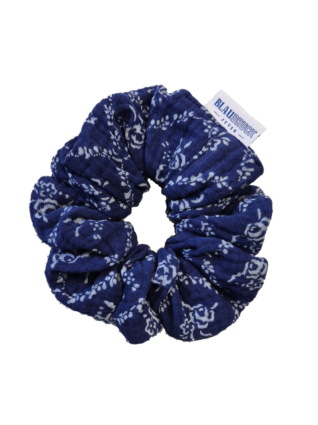 Zopfgummi Scrunchie mit floralem Motiv